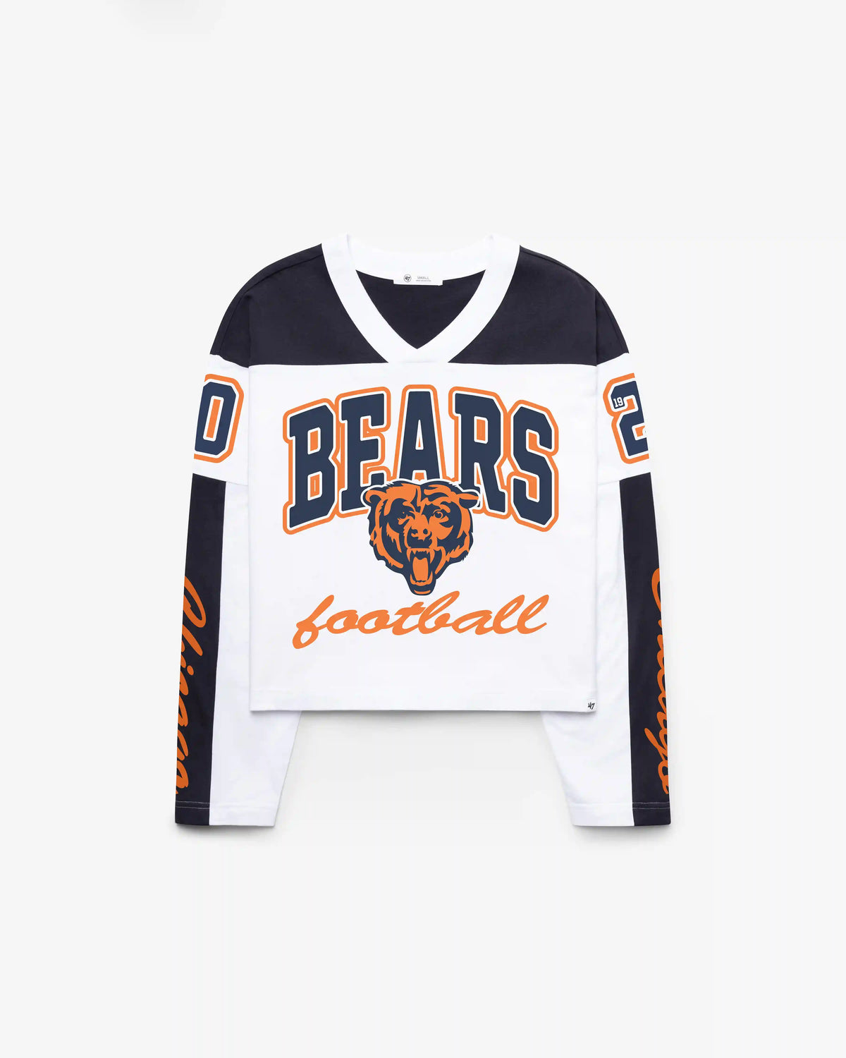 CHICAGO BEARS EXCLAMATION '47 WOMEN'S METRO JERSEY TEE