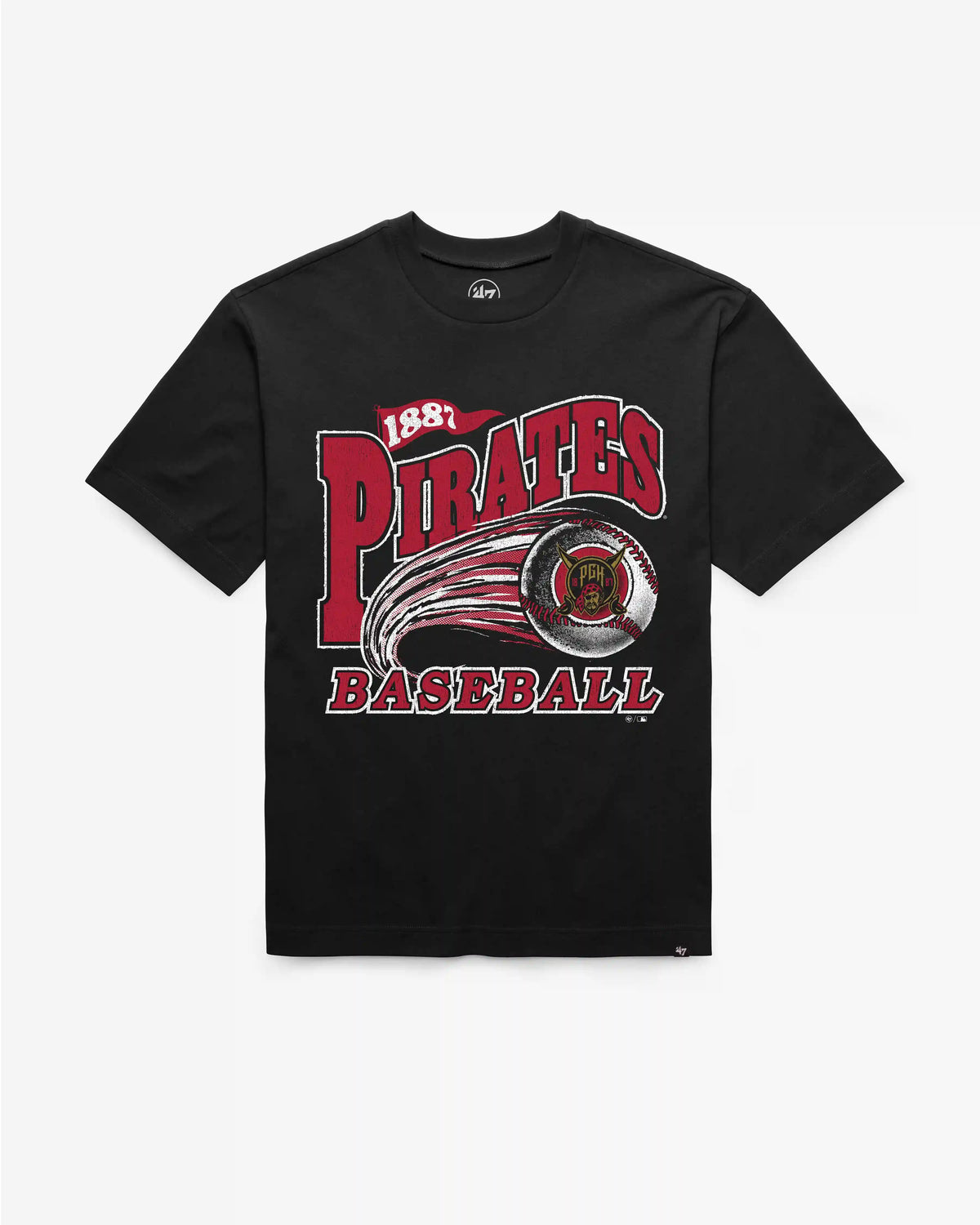 PITTSBURGH PIRATES CITY CONNECT GAME WORN CURVE '47 FOUNDATION TEE