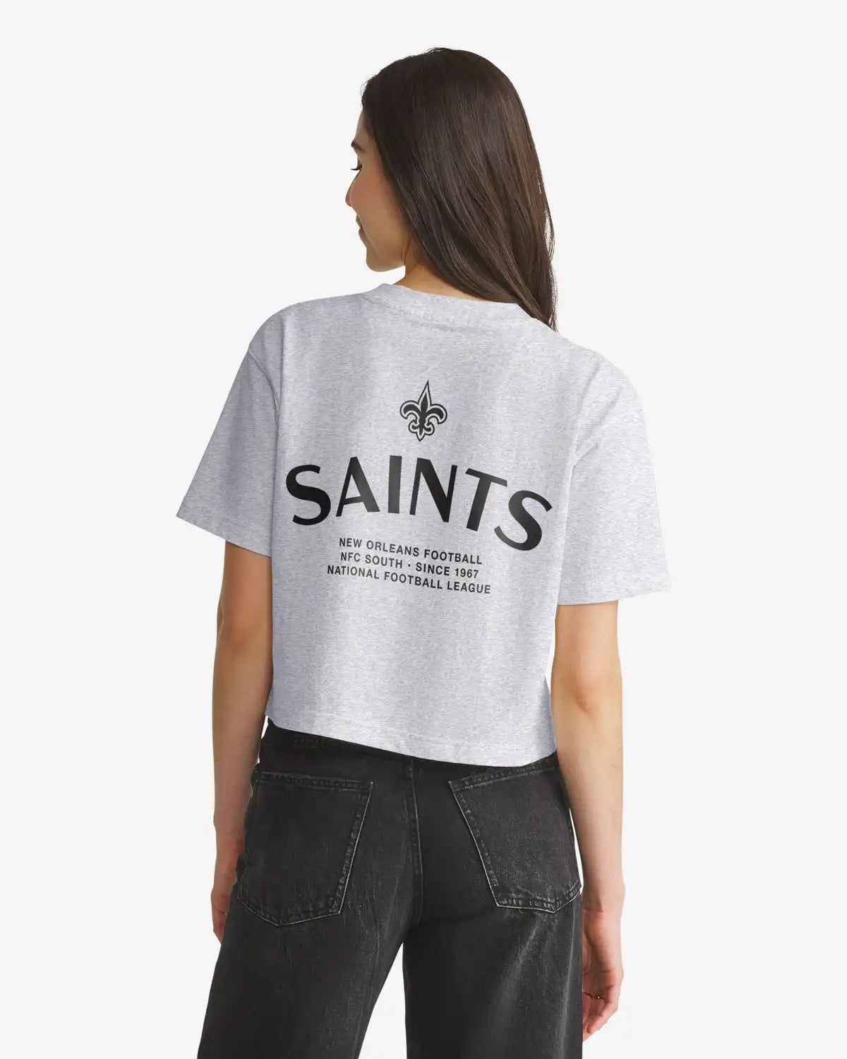 NEW ORLEANS SAINTS HADRIAN '47 FOUNDATION CROP TEE WOMENS