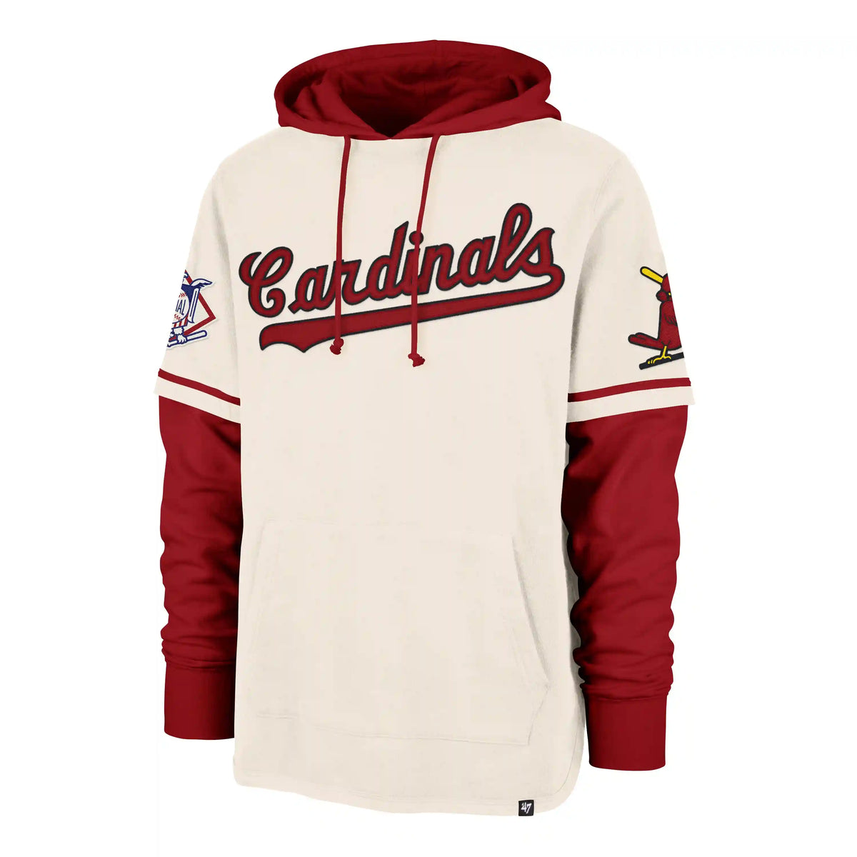 ST. LOUIS CARDINALS COOPERSTOWN TRIFECTA '47 SHORTSTOP PULLOVER HOOD