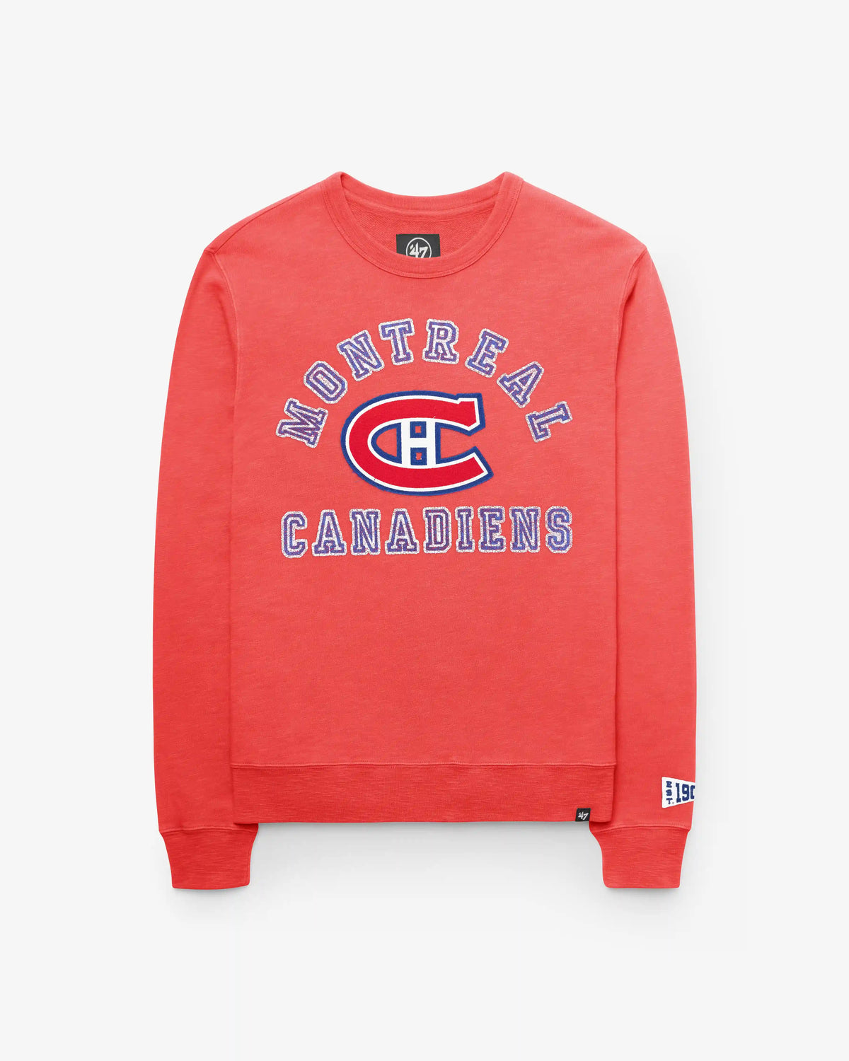 MONTREAL CANADIENS VINTAGE CALDERWOOD WELL WORN '47 FRENCH TERRY CREW