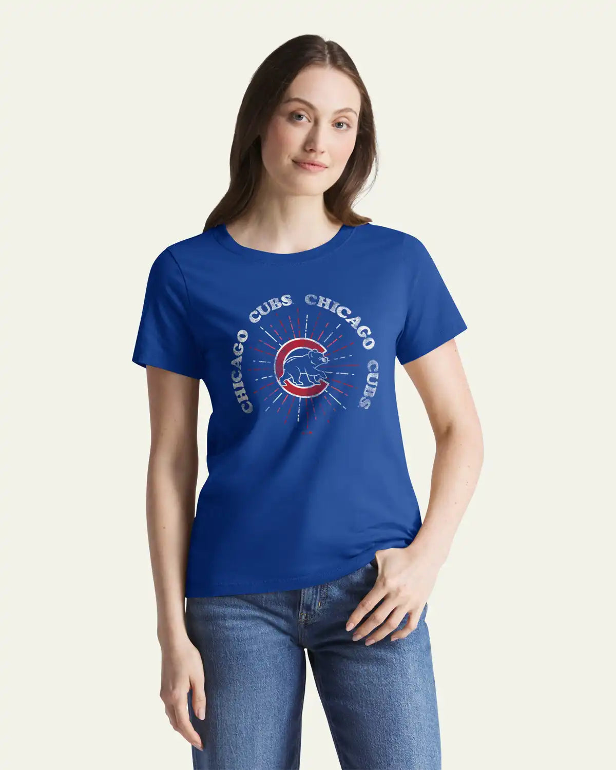 CHICAGO CUBS SHINE LINES '47 WOMEN'S EVERYDAY TEE