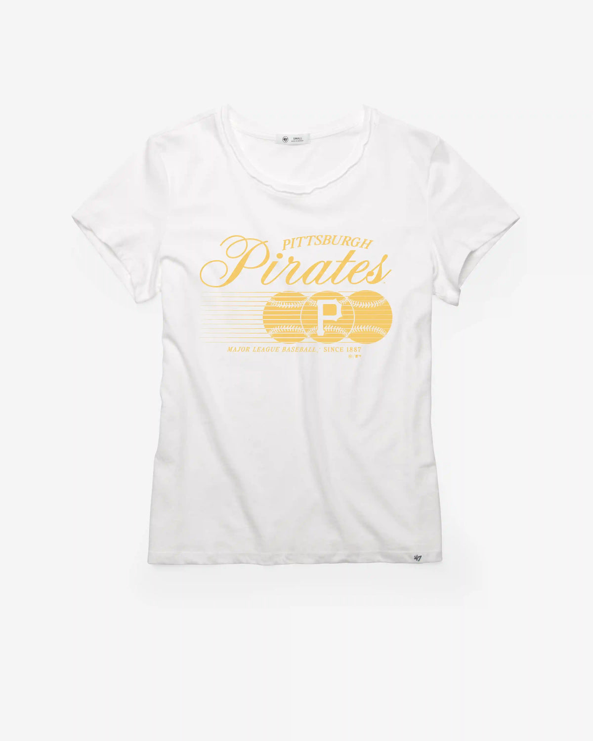 PITTSBURGH PIRATES SPEED THROW '47 WOMEN'S FRANKIE TEE