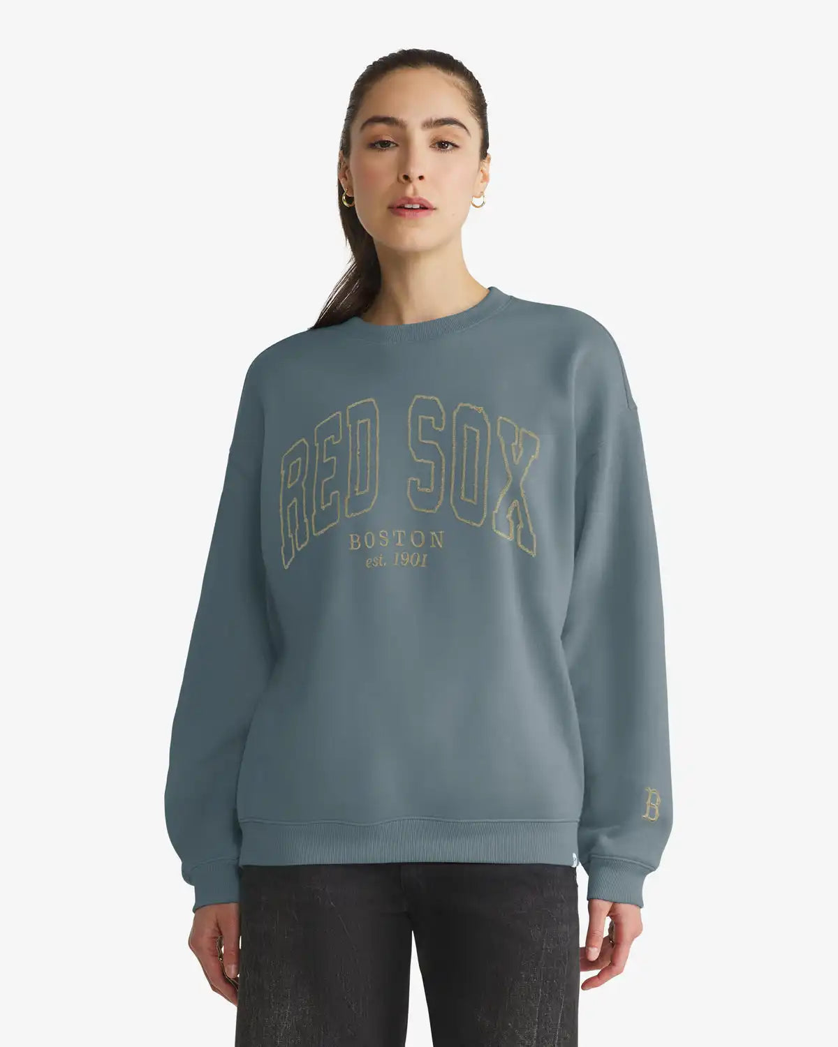 BOSTON RED SOX FORMA LUXE '47 WOMEN'S OVERSIZED CREW