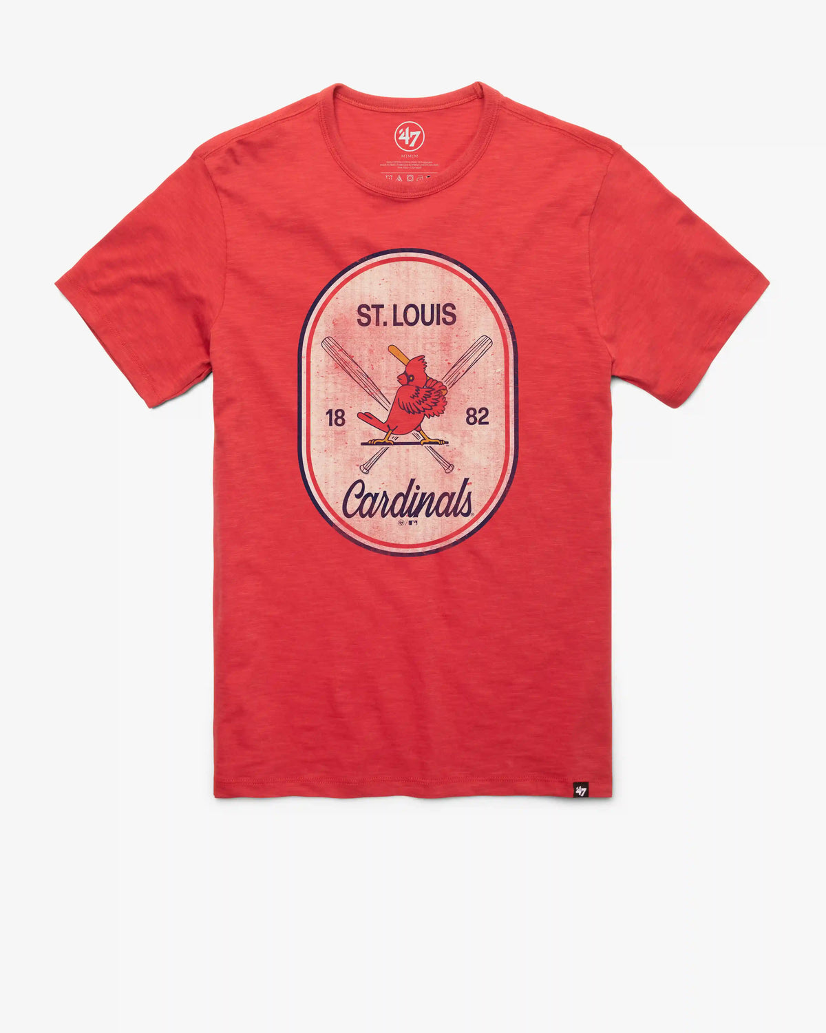 ST. LOUIS CARDINALS COOPERSTOWN CROSS PATCH '47 SCRUM TEE