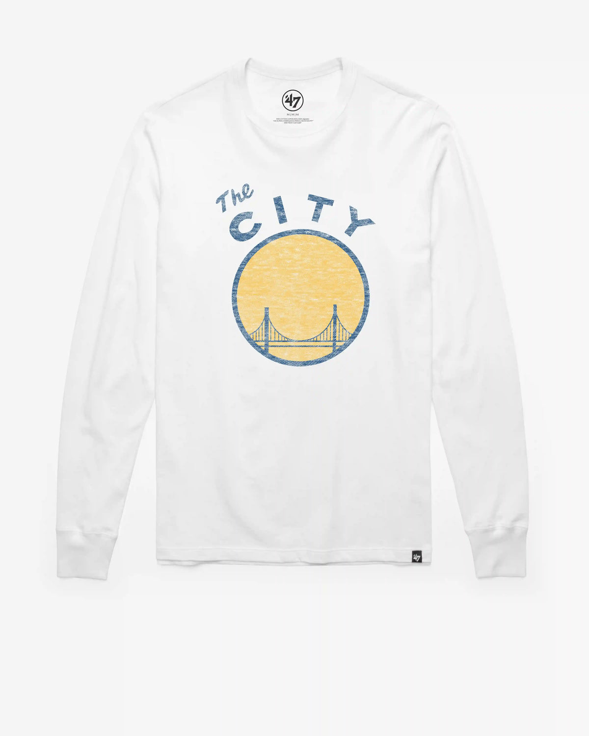 SAN FRANCISCO WARRIORS HARDWOOD CLASSICS PREMIER '47 FRANKLIN LONG SLEEVE TEE