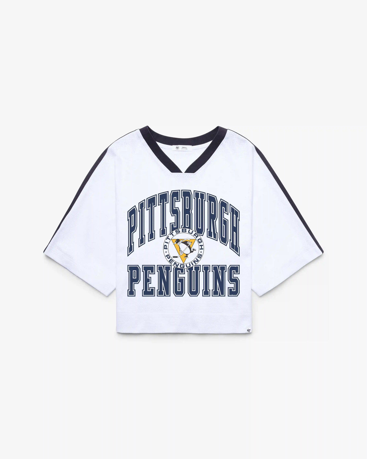 PITTSBURGH PENGUINS VINTAGE BIG OVERARCH '47 WOMEN'S DROP NEEDLE RAGLAN
