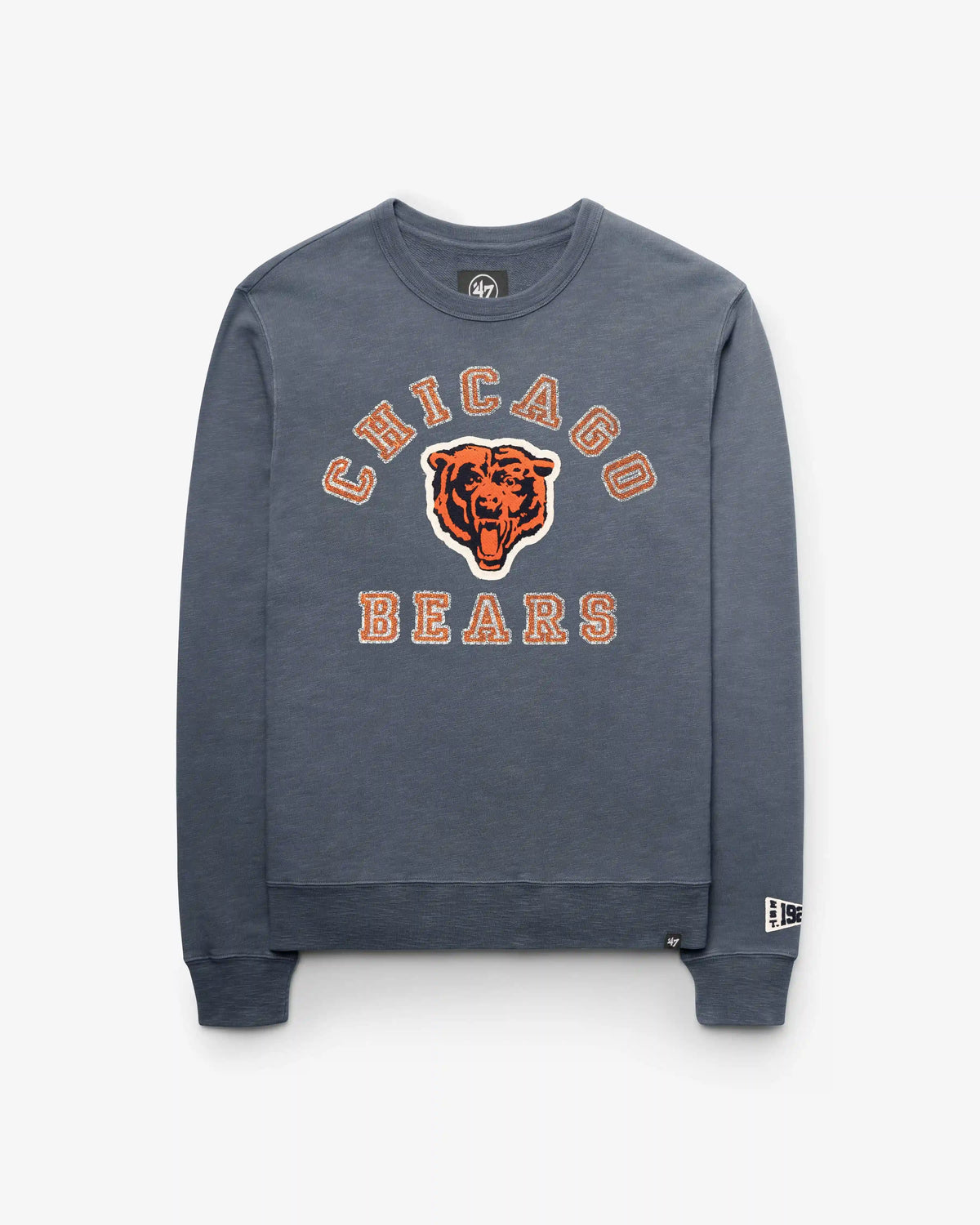 CHICAGO BEARS HISTORIC CALDERWOOD WELL WORN '47 FRENCH TERRY CREW