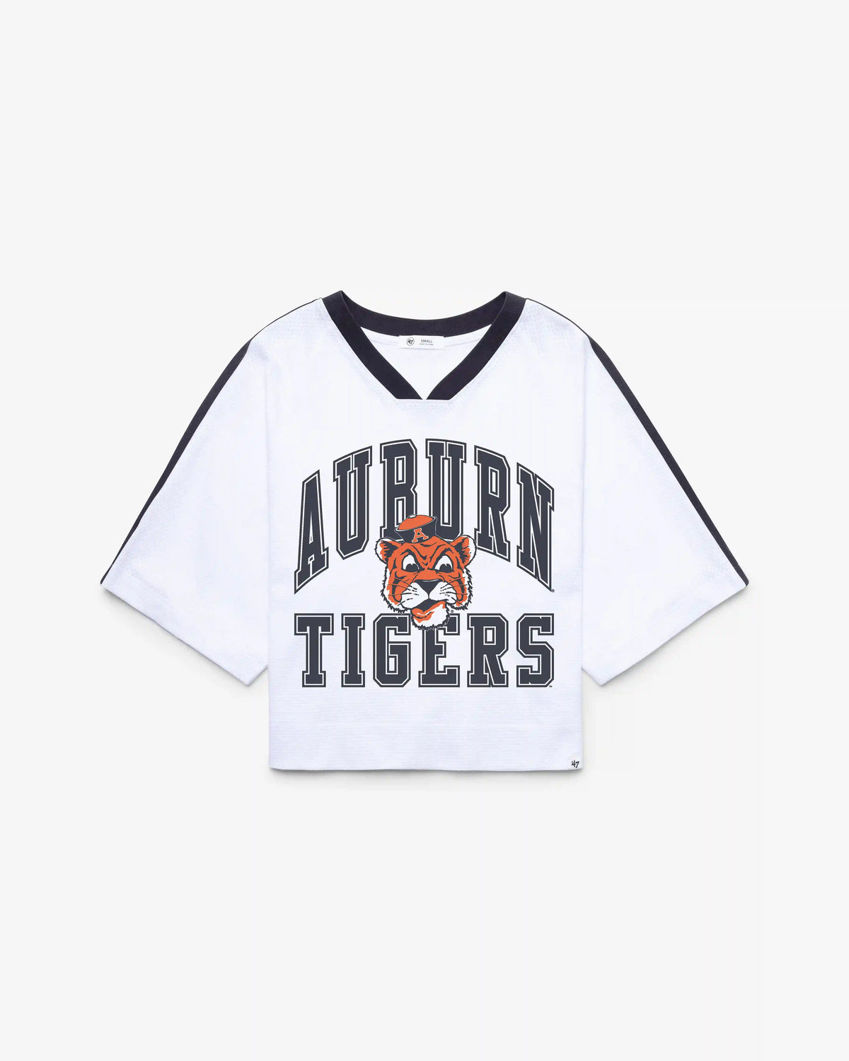 AUBURN TIGERS VINTAGE BIG OVERARCH '47 WOMEN'S DROP NEEDLE RAGLAN JERSEY