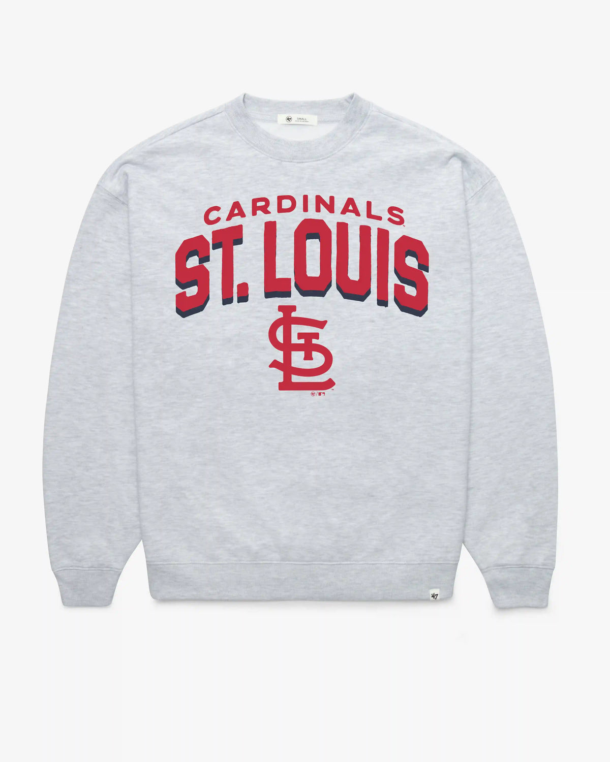 ST. LOUIS CARDINALS CAMPUS ARCH CLOUD '47 OVERSIZED CREW WOMENS