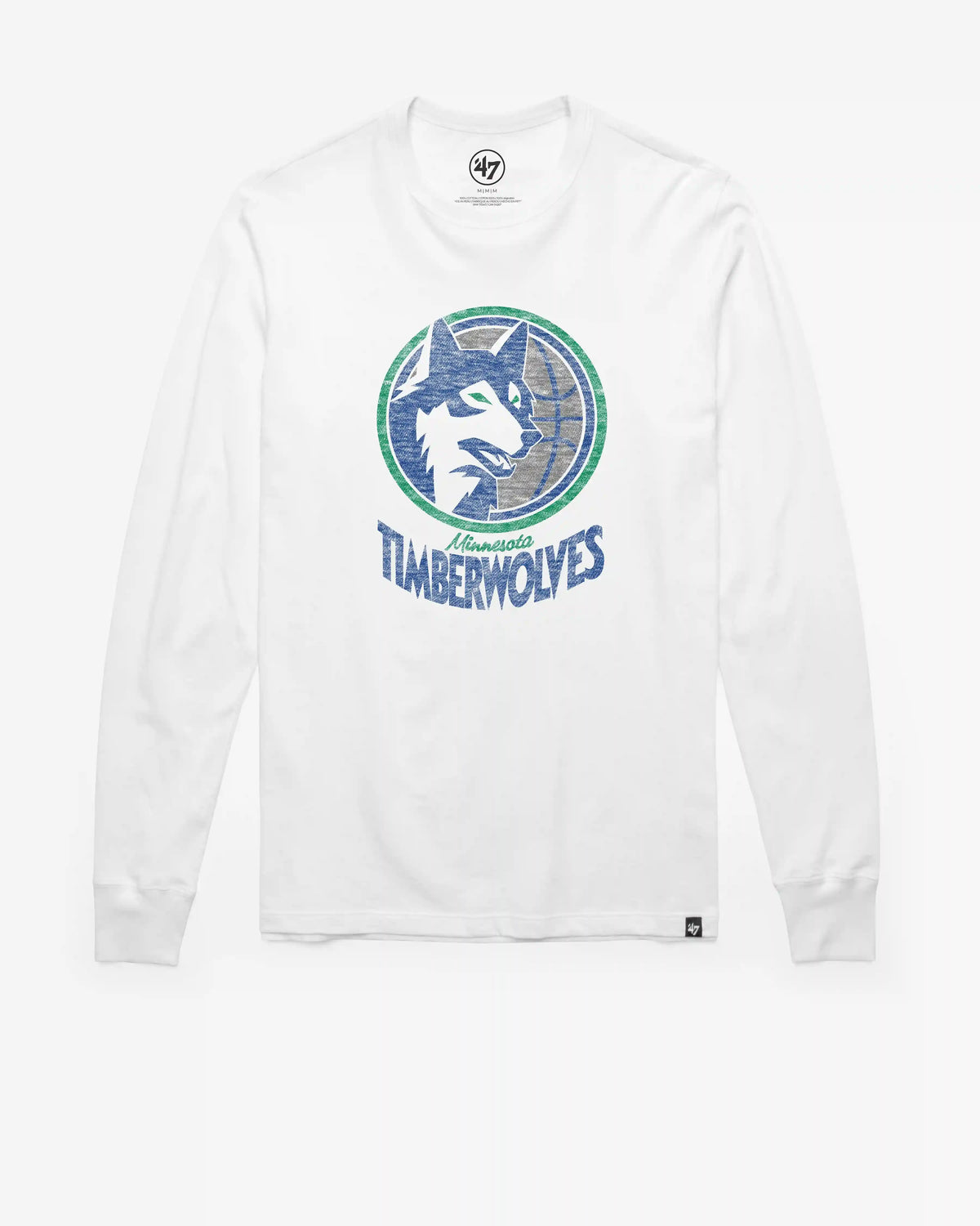 MINNESOTA TIMBERWOLVES HARDWOOD CLASSICS PREMIER '47 FRANKLIN LONG SLEEVE TEE