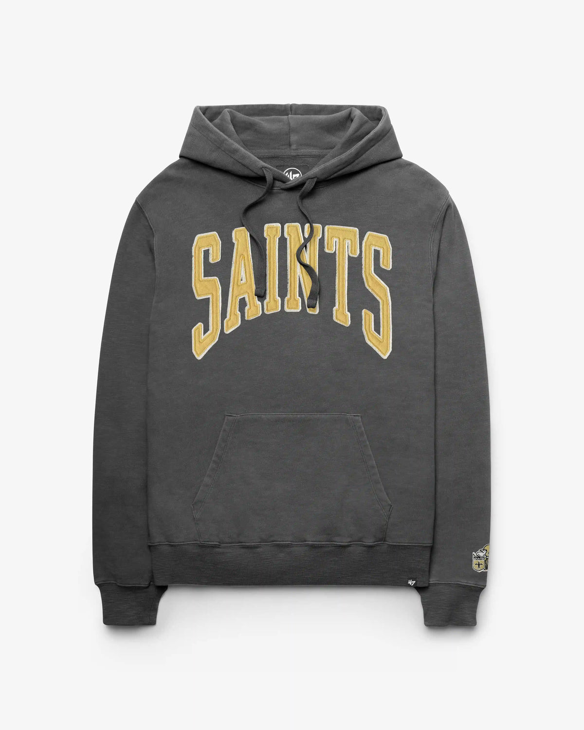NEW ORLEANS SAINTS HISTORIC GROTON WELL WORN '47 FRENCH TERRY HOOD
