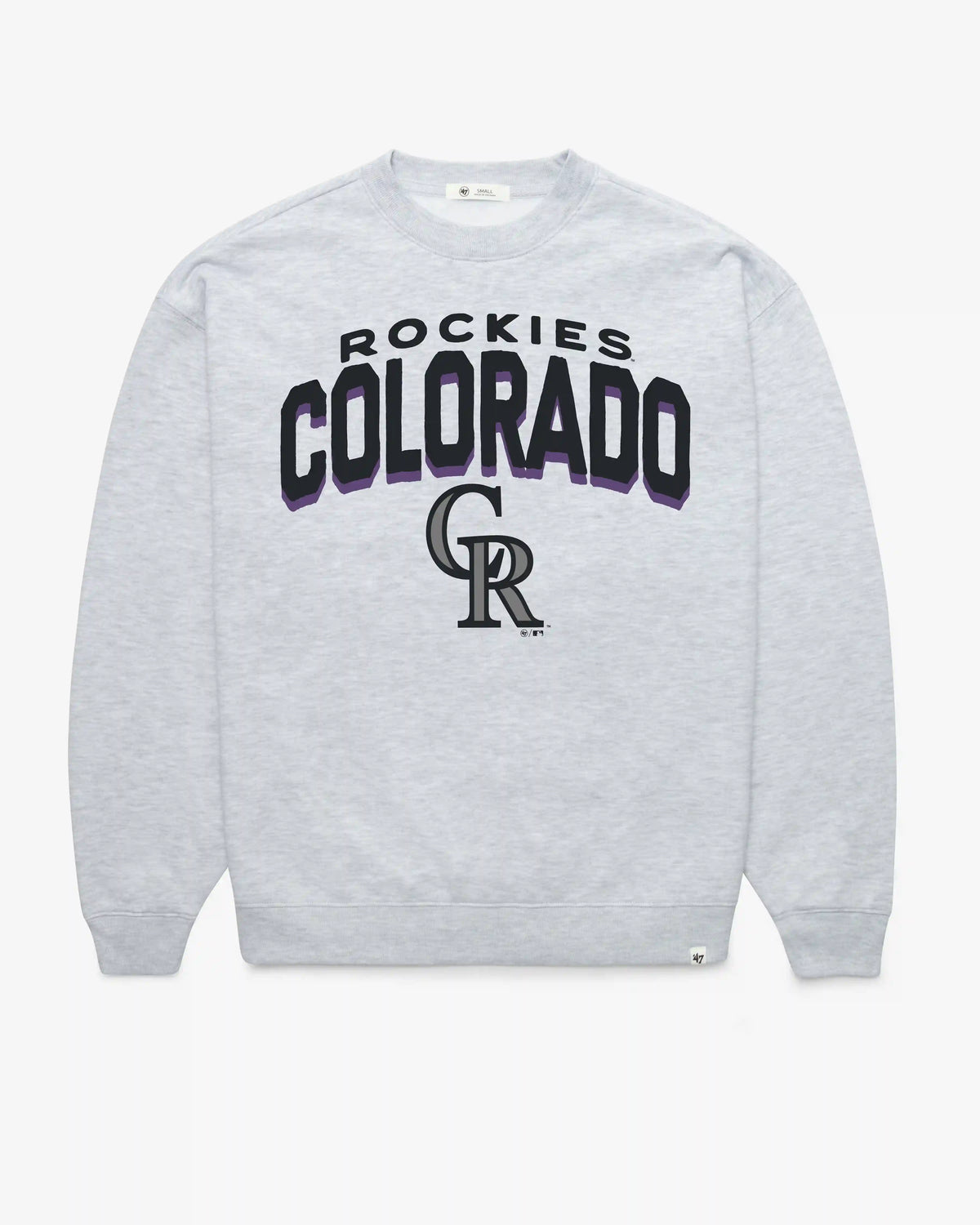 COLORADO ROCKIES CAMPUS ARCH CLOUD '47 OVERSIZED CREW WOMENS