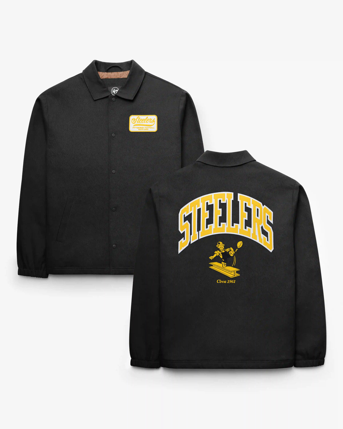 PITTSBURGH STEELERS HISTORIC RETREAD '47 COACHES JACKET
