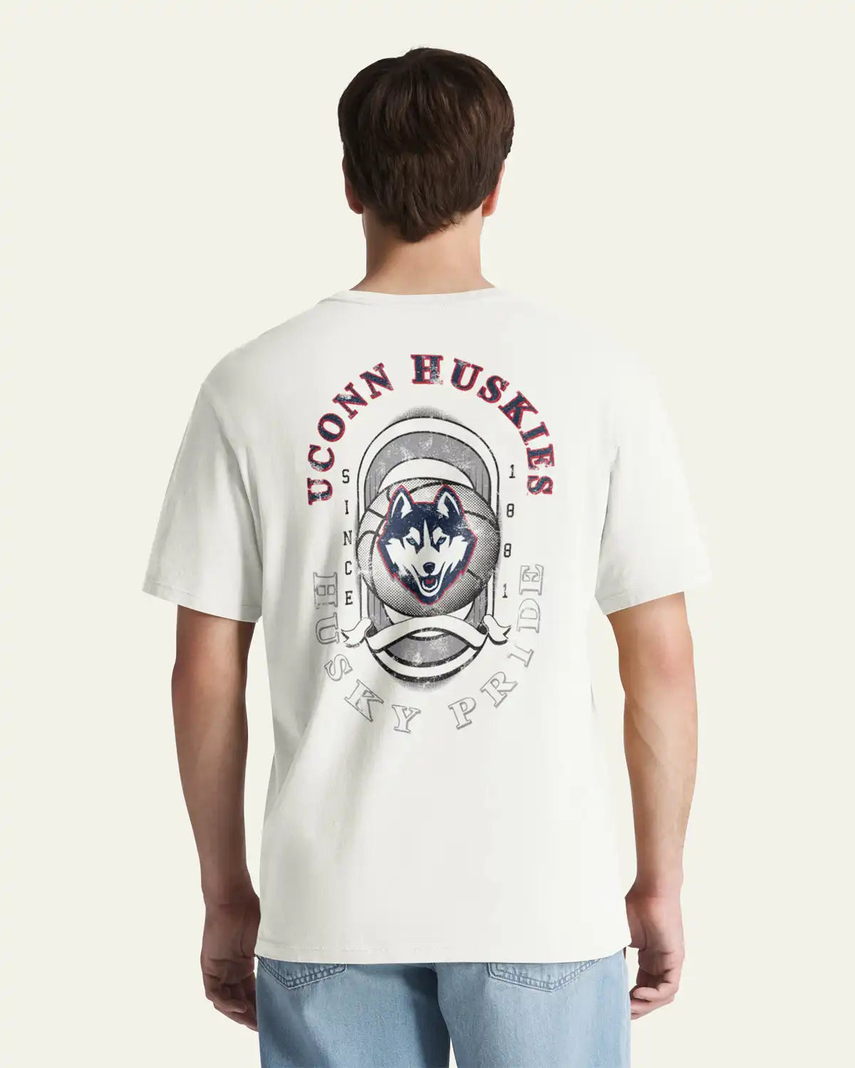 CONNECTICUT HUSKIES UCONN OVAL SPORT BACKER '47 EVERYDAY TEE