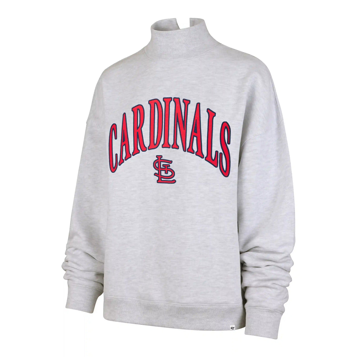 ST. LOUIS CARDINALS VANTAGE '47 MOCK NECK PULLOVER WOMENS